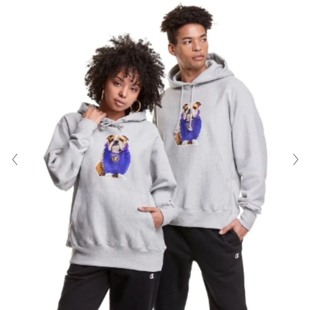 Champion Hoodie‎ Reverse Weave Cotton Sweatshirt Pullover Los Angeles Bulldogs M